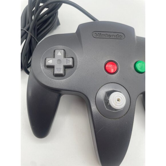 OEM Nintendo 64 N64 NUS-005 Dark Gray Controller Original - TESTED - Picture 2 of 7